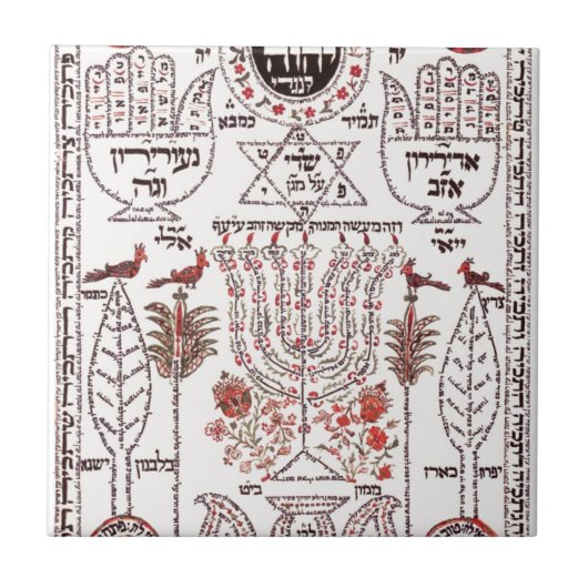 Kabbalah Entwurf Fliese (Vorderseite)