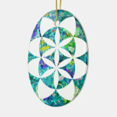 Kabbalah Tree of Life Keramik Ornament (Links)