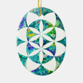 Kabbalah Tree of Life Keramik Ornament (Hinten)