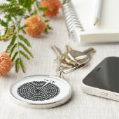 Kabbalistische Schöpfung Hebräisch Monochromatisch Schlüsselanhänger (Seite)