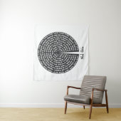 Kabbalistische Schöpfung Hebräisch Monochromatisch Wandteppich (Beispiel (Horizontal))