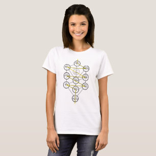 Kabbalistischer Baum des Lebens hebräische Sephiro T-Shirt
