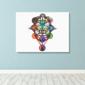 Kabbalistischer Baum Leinwanddruck (Insitu (Holzboden))