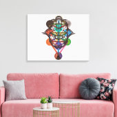 Kabbalistischer Baum Leinwanddruck (Insitu (Wohnzimmer))