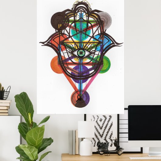 Kabbalistischer Baum Poster (Heimbüro)