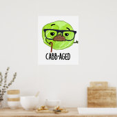 Kabbenalter Funny Old Veggie Cabbage Pun Poster (Küche)