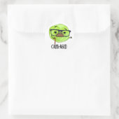 Kabbenalter Funny Old Veggie Cabbage Pun Runder Aufkleber (Tasche)
