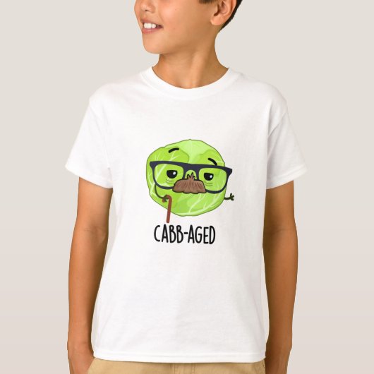 Kabbenalter Funny Old Veggie Cabbage Pun T-Shirt (Vorderseite)