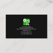 Kabel für vertikale Power - Symbol für leuchtende  Visitenkarte (Rückseite)