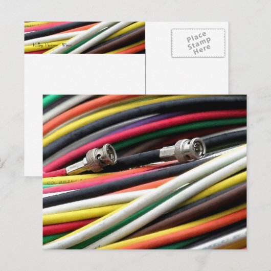 Kabel Postkarte (Vorne/Hinten)