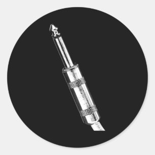 Kabel-Stecker Runder Aufkleber