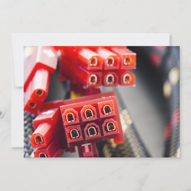 Kabelanschluss eines Computers (Vorderseite)