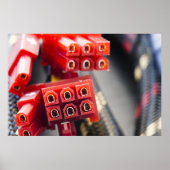 Kabelanschluss eines Computers Poster (Vorne)