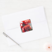 Kabelanschluss eines Computers Quadratischer Aufkleber (Umschlag)