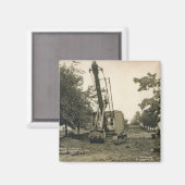 KABELBETREIBER DES KABELBETREIBERS DER KRONE IM No Magnet (Vorderseite/Rückseite)