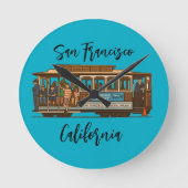 Kabelfernsehen Runde Wanduhr (Vorderseite)