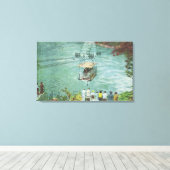 Kabelfernsehen über den Whirlpool Leinwanddruck (Insitu (Holzboden))