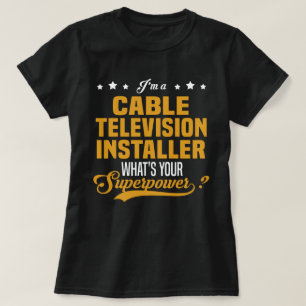 Kabelfernsehinstallationsprogramm T-Shirt