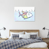 Kabelfisch Leinwanddruck (Insitu (Schlafzimmer))