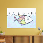 Kabelfisch Leinwanddruck (Insitu (Wohnzimmer))