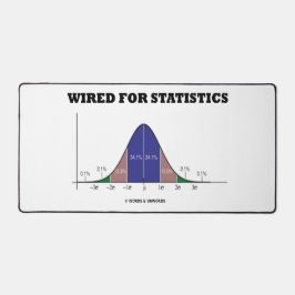 Kabelgebunden für Statistik-Statistiken Bell-Curve Schreibtischunterlage