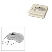 Kabelgebundene Computer-Maus Tech-Tech-Elektronik- Gummistempel (Stempel)