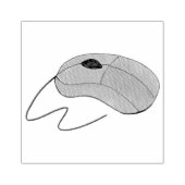 Kabelgebundene Computer-Maus Tech-Tech-Elektronik- Gummistempel (Prägung)