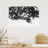 Kabelgewirr des Powers Poster (Küche)