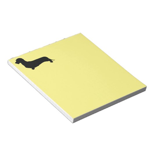 Kabelhaar-Dackel Notizblock (angewinkelt)