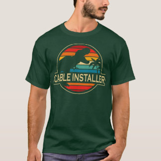 Kabelinstallationsprogramm Dinosaurier T-Shirt