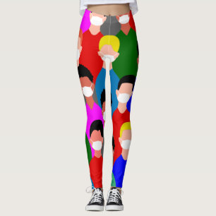 Kabeljau19 Koronavirus-Männer Leggings