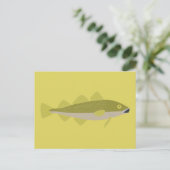 Kabeljau Postkarte (Stehend Vorderseite)