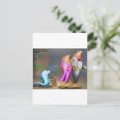 Kabeljaufischerei Beggar Offbeat Funny Geschenke & Postkarte (Stehend Vorderseite)
