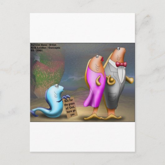 Kabeljaufischerei Beggar Offbeat Funny Geschenke & Postkarte (Vorderseite)
