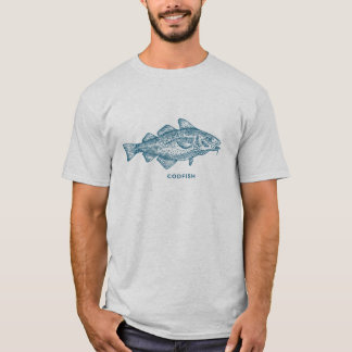 Kabeljaus, Kabeljau, Fisch, fischend T-Shirt