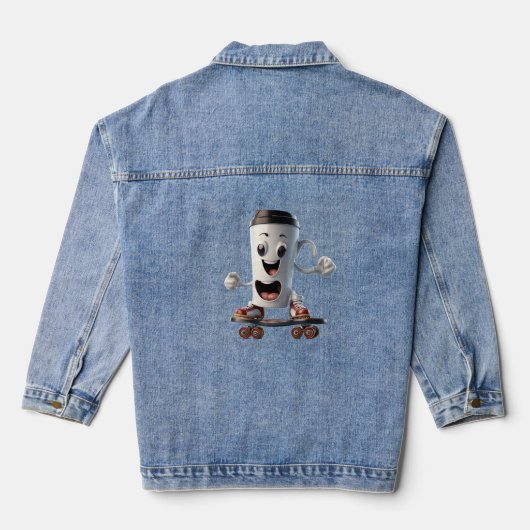 Kabelkaffee Jeansjacke (Rückseite)