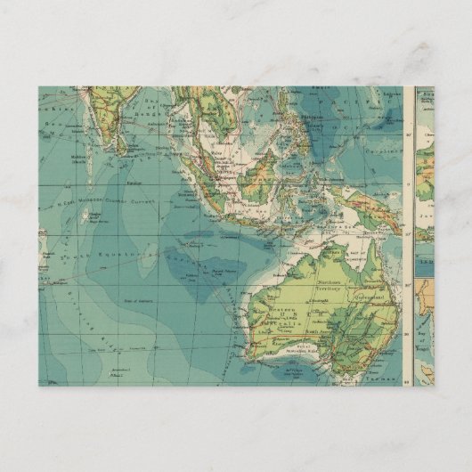 Kabeln im Indischen Ozean, Wireless-Stationen Postkarte (Vorderseite)