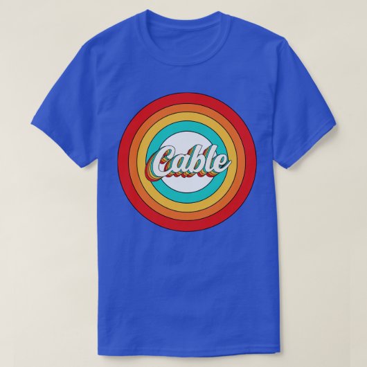 Kabelname Shirt Vintager Kabelkreis (Design vorne)