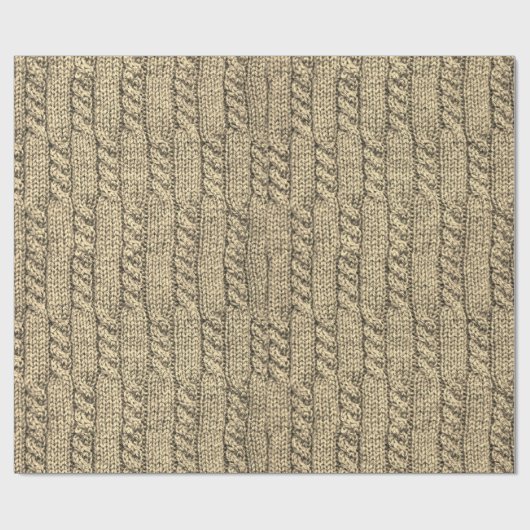 Kabelpulli für Stricks Geschenkpapier (Flach)