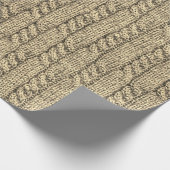 Kabelpulli für Stricks Geschenkpapier (Ecke)