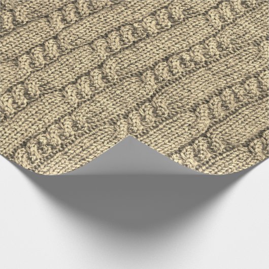 Kabelpulli für Stricks Geschenkpapier (Ecke)