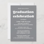 KABELRETRO HAT SICH AN DER GRAD FOTO GRAD INVITE EINLADUNG (Rückseite)