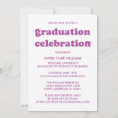 KABELRETRO HAT SICH AN DER GRAD FOTO GRAD INVITE EINLADUNG (Rückseite)