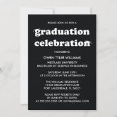 KABELRETRO HAT SICH AN DER GRAD FOTO GRAD INVITE EINLADUNG (Rückseite)