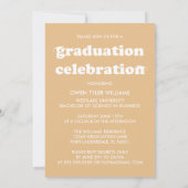 KABELRETRO HAT SICH AN DER GRAD FOTO GRAD INVITE EINLADUNG (Rückseite)