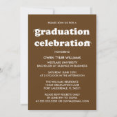 KABELRETRO HAT SICH AN DER GRAD FOTO GRAD INVITE EINLADUNG (Rückseite)