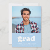 KABELRETRO HAT SICH AN DER GRAD FOTO GRAD INVITE EINLADUNG (Vorderseite)