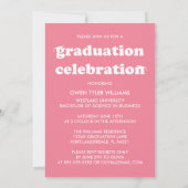 KABELRETRO HAT SICH AN DER GRAD FOTO GRAD INVITE EINLADUNG (Rückseite)