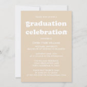 KABELRETRO HAT SICH AN DER GRAD FOTO GRAD INVITE EINLADUNG (Rückseite)