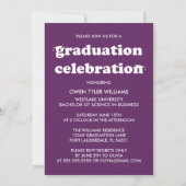 KABELRETRO HAT SICH AN DER GRAD FOTO GRAD INVITE EINLADUNG (Rückseite)